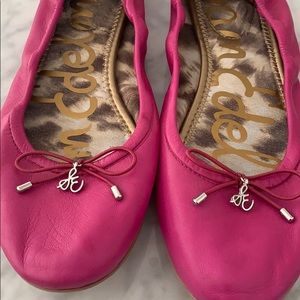 Sam Edelman Size 8 Bright Pink flats.
